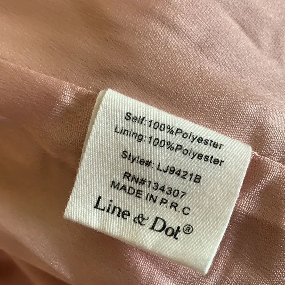 Line + Dot Conrad Mauve Faux Fur Jacket L - Picture 7 of 8